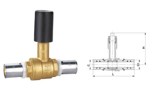 W118 11 Bvild-in ball valve