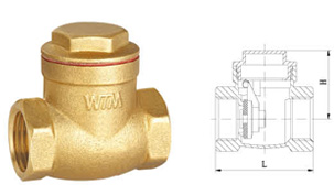 W602 11 Engineering brass check valve