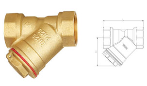 W661 11 Forged brass filter
