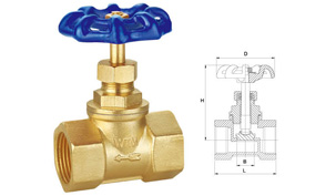 W511 11 Forged brass stop valve(Copper core,PTFE-core)