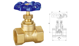 W512 11 Forged brass stop valve(Copper core,PTFE-core)