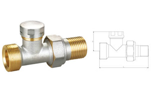 W431 31 Straight lockshield valve