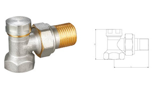 W431 11 Angle lockshield valve